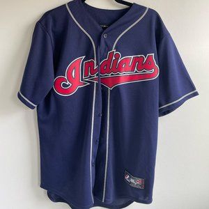 Cleveland Indians MLB jersey, medium, blue